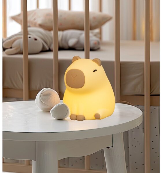 Světle žluté dětské noční světlo Capybara – Fischer & Honsel