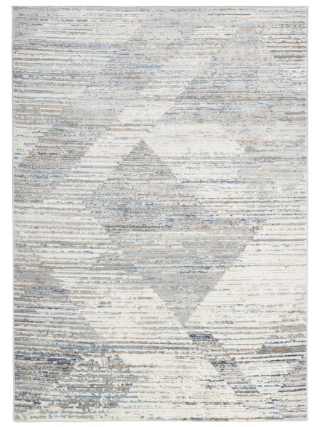 Makro Abra Moderní kusový koberec PORTLAND G501B bílý modrý Rozměr: 120x170 cm