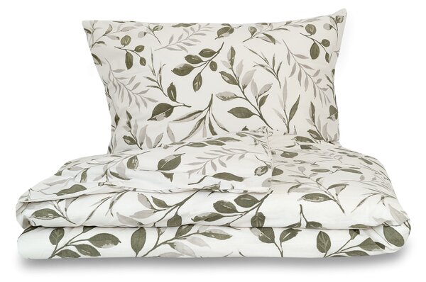 Kvalitex Flanelové povlečení VĚTVIČKA zelená 1x 140/200, 1x 70/90cm