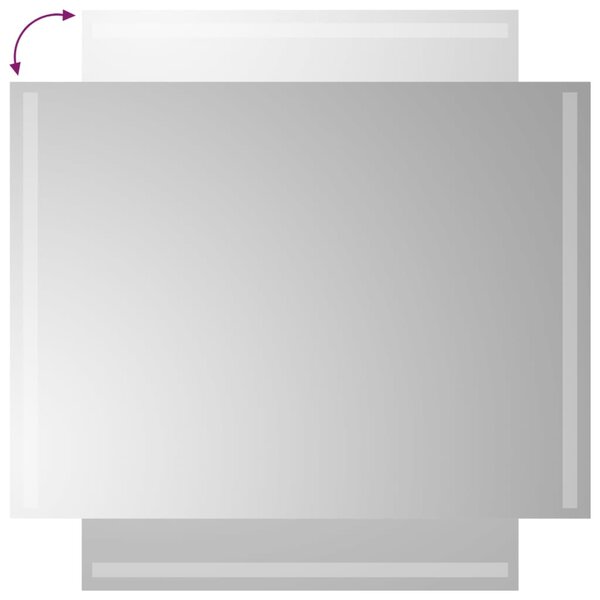 Koupelnové zrcadlo s LED osvětlením 60 x 80 cm 3154066