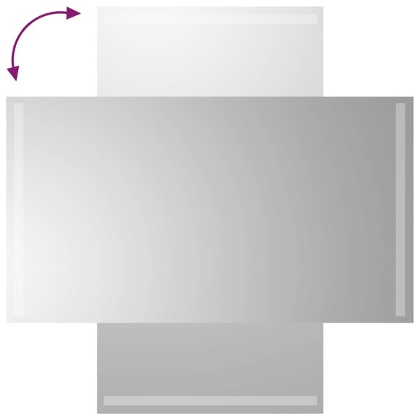 Koupelnové zrcadlo s LED osvětlením 50 x 90 cm 3154068