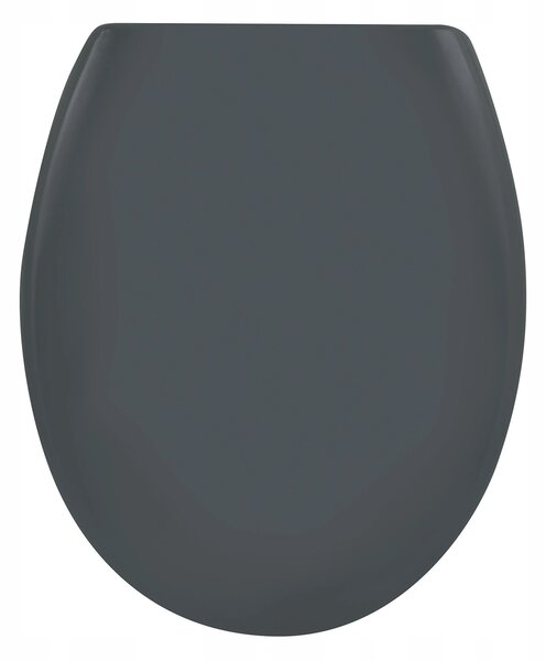 WC sedátko Spirella ovoid šedé duroplast
