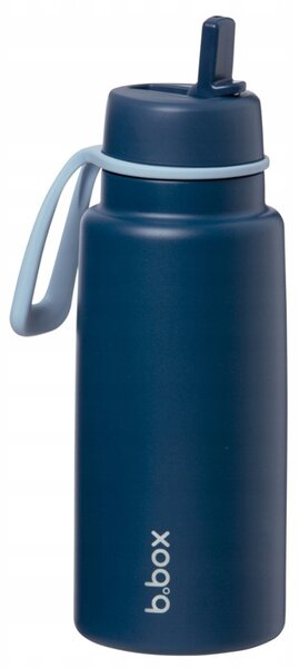 B.box Nerezová termolahev s brčkem 1l - midnight