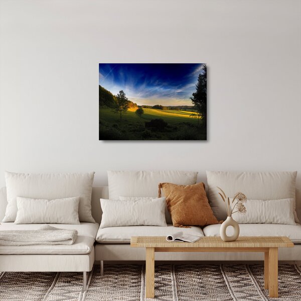 Skleněný obraz - Horská louka (70x50 cm)