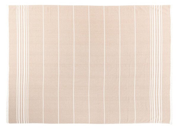 Béžová bavlněná deka 150x200 cm Solene – Tiseco Home Studio