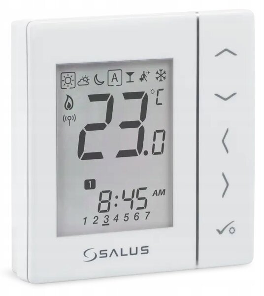 Digitální bezdrátový Termostat Salus pro zapuštěnou montáž