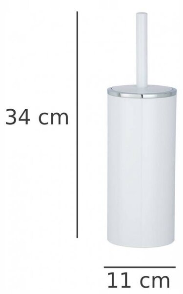 WC štětka Wenko volně stojící plast bílá s nádobkou