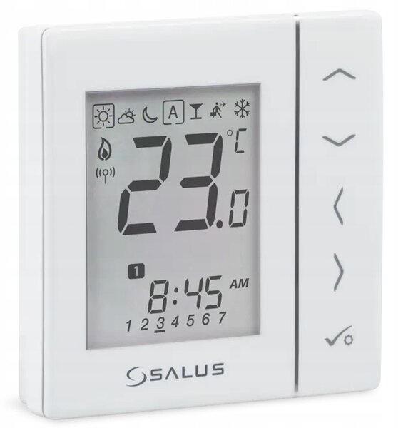 Digitální bezdrátový Termostat Salus pro zapuštěnou montáž