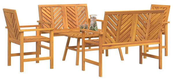 Zahradní lounge set 5 ks Hnědá Masivní akátové dřevo 3154129