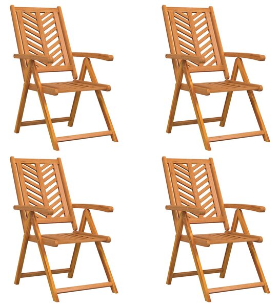 Zahradní křeslo 4 ks Hnědá Masivní akátové dřevo 3154134