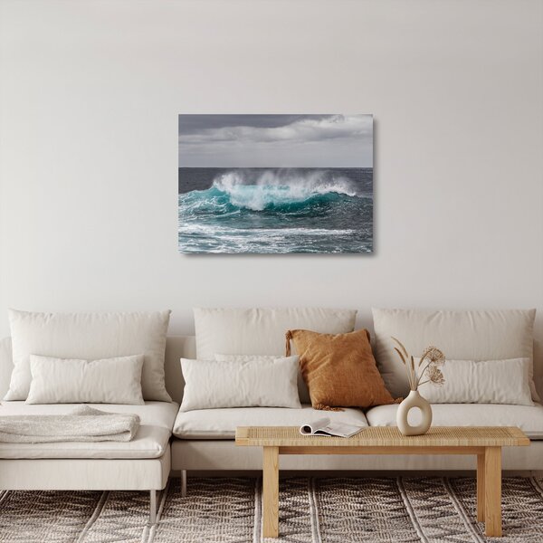 Skleněný obraz - Vlny v oceánu (70x50 cm)