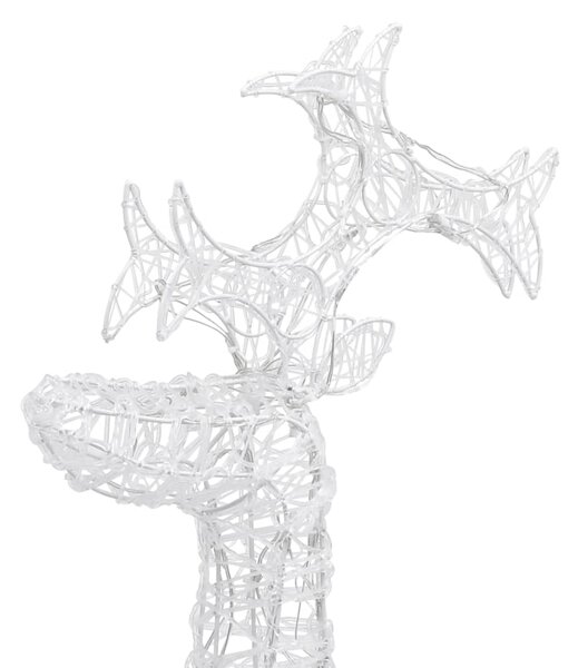 Vánoční sobi 2 ks 60 x 16 x 100 cm akryl 3154336