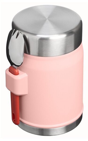 Broskvová termoska na jídlo z nerezové oceli 400 ml Legendary Food Jar + Spork Peach Rose – Stanley