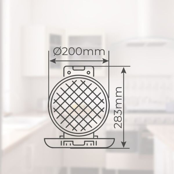 Vaflovač Väline Northam na 4 vafle, kruhový, 1000W, pečící deska 20cm, 3 roky záruka