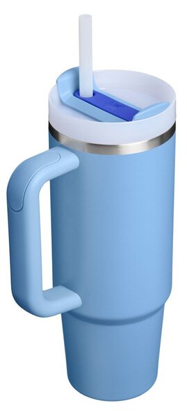 Modrá termoska s brčkem z nerezové oceli 890 ml Quencher H2.O FlowState™ Tumbler Blue Sky – Stanley