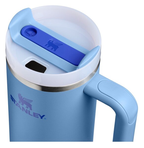 Modrá termoska s brčkem z nerezové oceli 890 ml Quencher H2.O FlowState™ Tumbler Blue Sky – Stanley