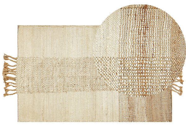 Koberec HAMZALAR Béžová 80 x 150 cm Juta