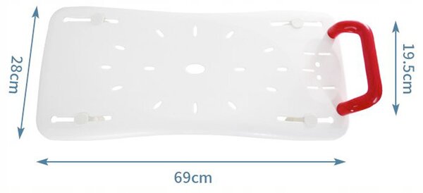 HomeLife Sedačka na vanu nastavitelná s madlem KV05