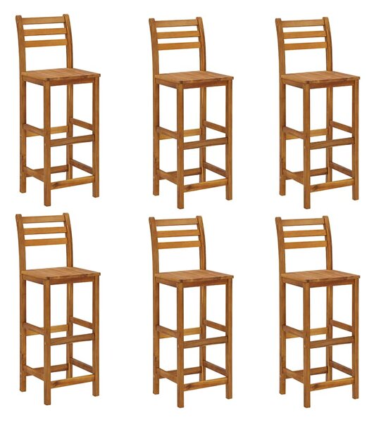 7dílný zahradní barový set masivní akáciové dřevo 3154397