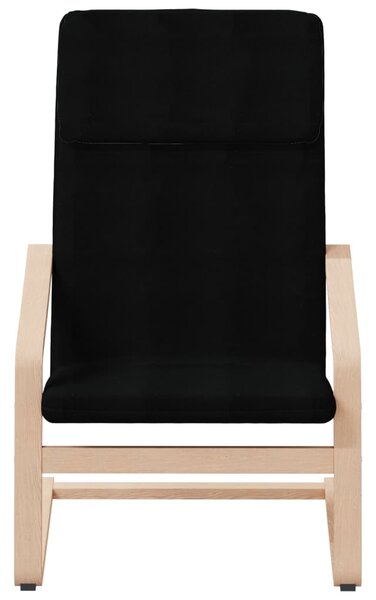 Relaxační křeslo s podnožkou černé textil 3154416