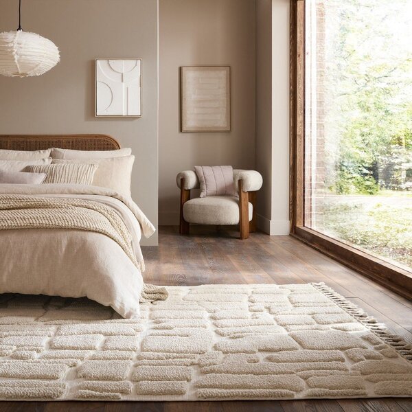 Krémový koberec 133x190 cm Esra Cobbled – Flair Rugs