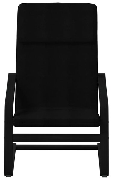 Relaxační křeslo s podnožkou černé textil 3154419