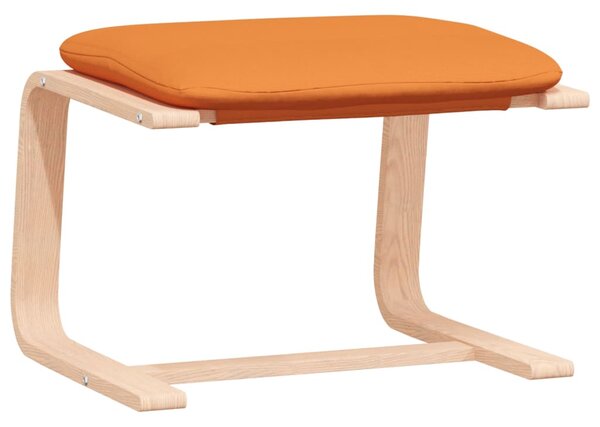Relaxační křeslo s podnožkou tmavě žluté textil 3154420