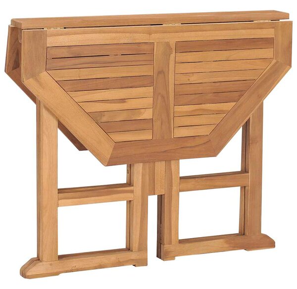 Skládací zahradní jídelní stůl 90 x 90 x 75 cm masivní teak 315447