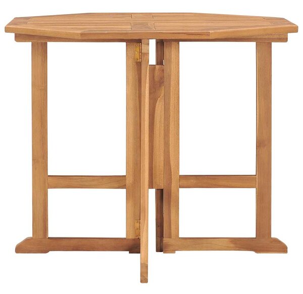Skládací zahradní jídelní stůl 90 x 90 x 75 cm masivní teak 315447