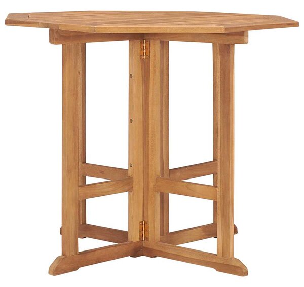 Skládací zahradní jídelní stůl 90 x 90 x 75 cm masivní teak 315447