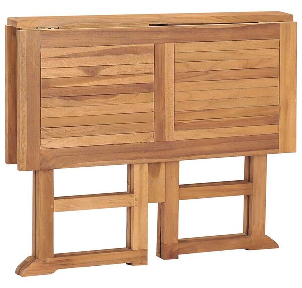 Skládací zahradní jídelní stůl 90 x 90 x 75 cm masivní teak 315448