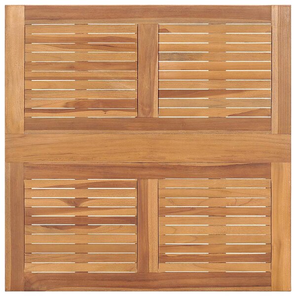 Skládací zahradní jídelní stůl 90 x 90 x 75 cm masivní teak 315448
