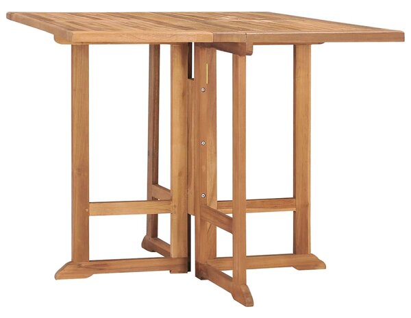 Skládací zahradní jídelní stůl 90 x 90 x 75 cm masivní teak 315448