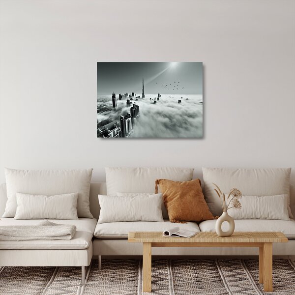 Skleněný obraz - Mrakodrapy v Dubai (70x50 cm)
