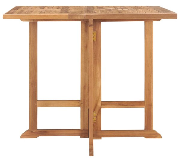 Skládací zahradní jídelní stůl 90 x 90 x 75 cm masivní teak 315448