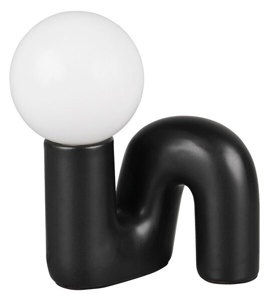 Černá keramická stolní lampa (výška 21,5 cm) Quinn – Reality
