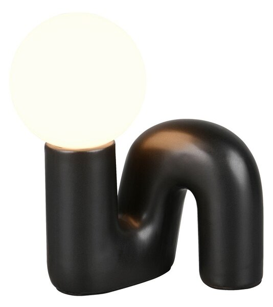 Černá keramická stolní lampa (výška 21,5 cm) Quinn – Reality