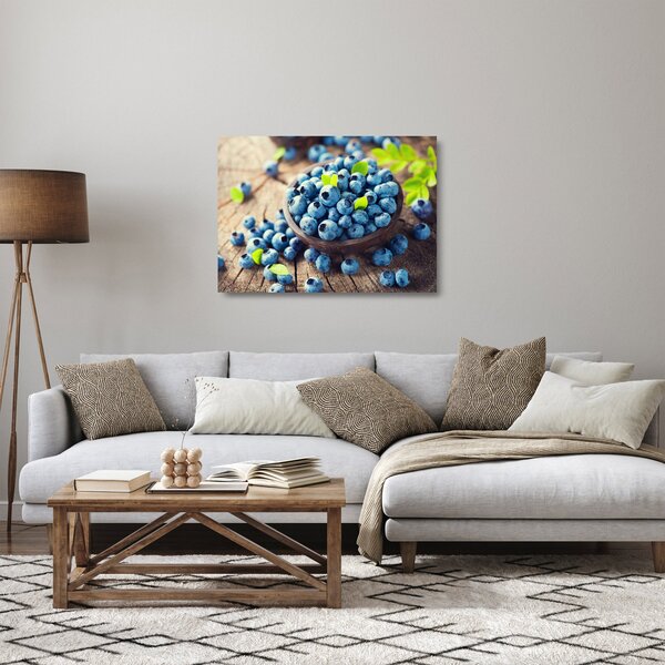 Skleněný obraz - Borůvky (70x50 cm)