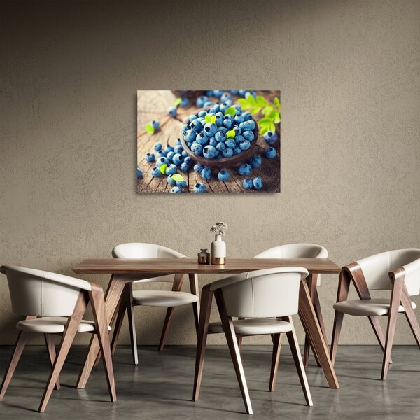Skleněný obraz - Borůvky (70x50 cm)