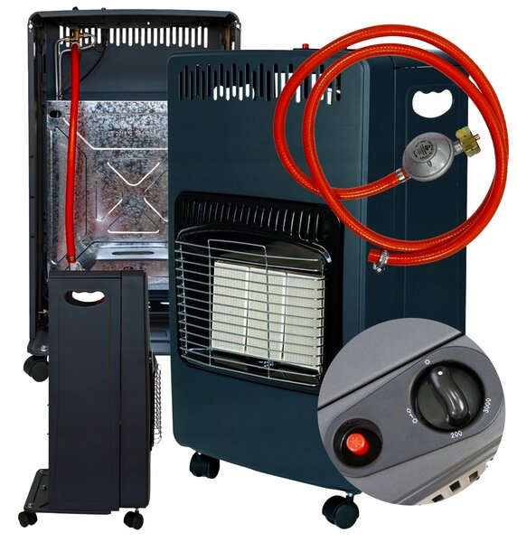 Plynový sporák Volteno 4200 W, černý, přenosný