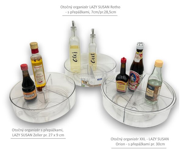 Otočný organizér LAZY SUSAN Rotho - nízký 3,2cm /pr. 29cm