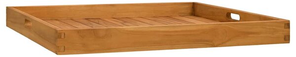 Servírovací podnos 70 x 70 cm masivní teakové dřevo 315459