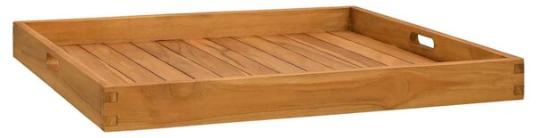Servírovací podnos 70 x 70 cm masivní teakové dřevo 315459