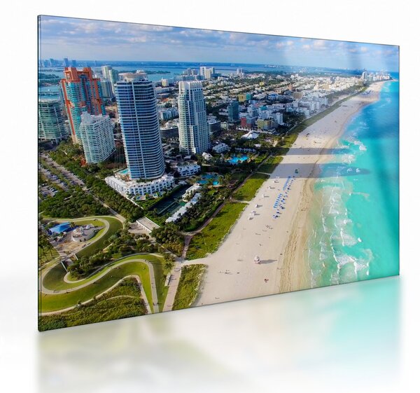 Skleněný obraz - Miami, Florida (70x50 cm)