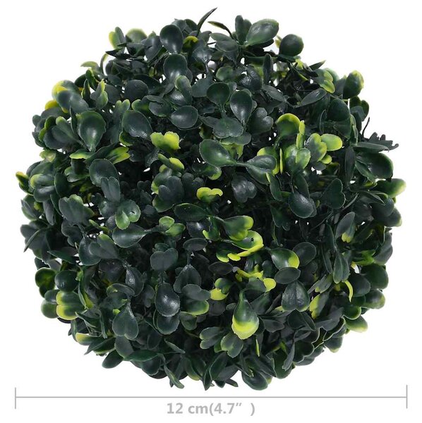Umělé buxus koule 4 ks 12 cm 315467