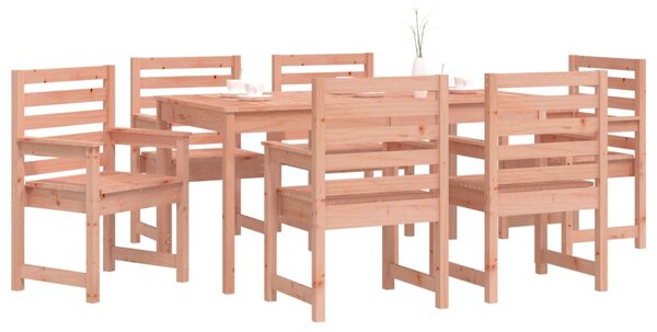 7dílný zahradní jídelní set masivní dřevo douglasky 3154718