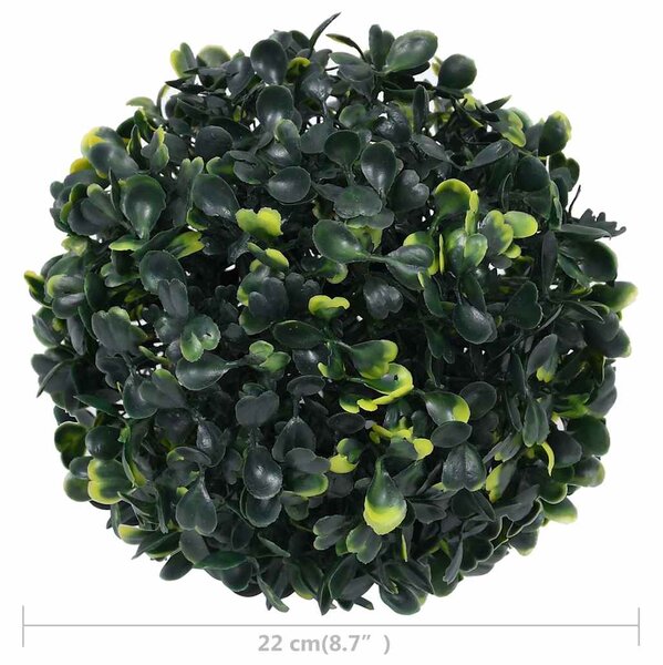Umělé buxus koule 2 ks 22 cm 315468