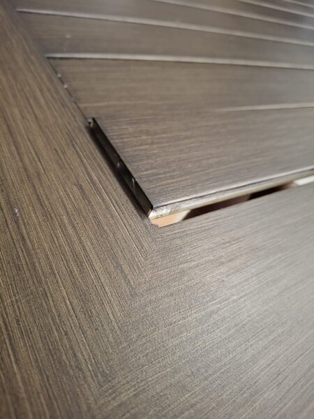 Doppler EXPERT WOOD Plus - zahradní hliníkový stůl 150 x 90 cm - Zboží s drobnou vadou (N641)