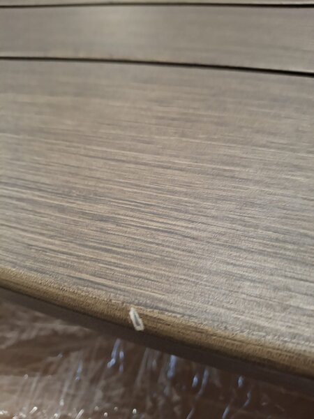 Doppler EXPERT WOOD Plus - zahradní rozkládací hliníkový stůl 150/210 x 90 x 75,5 cm - Zboží s drobnou vadou (N640)