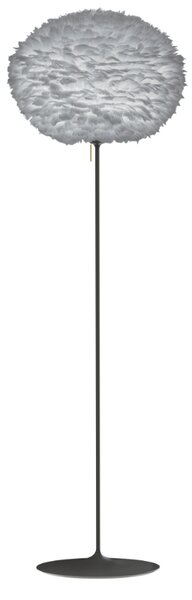 Umage Světle šedé závěsné světlo Eos Large z pravých husích per Ø 65 cm